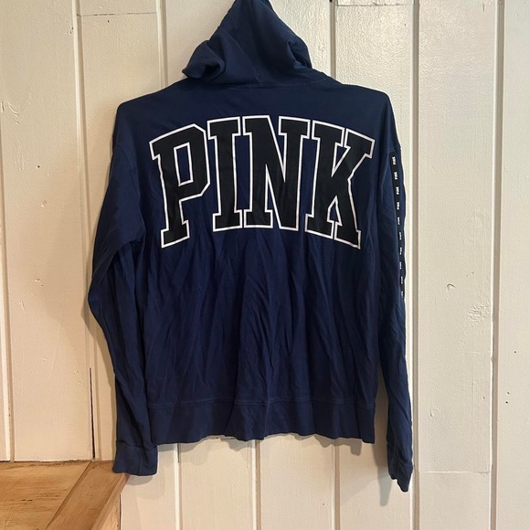 PINK Victoria's Secret Tops - Y2K Victoria's Secret PINK‎ hoodie with white dog logo size XS